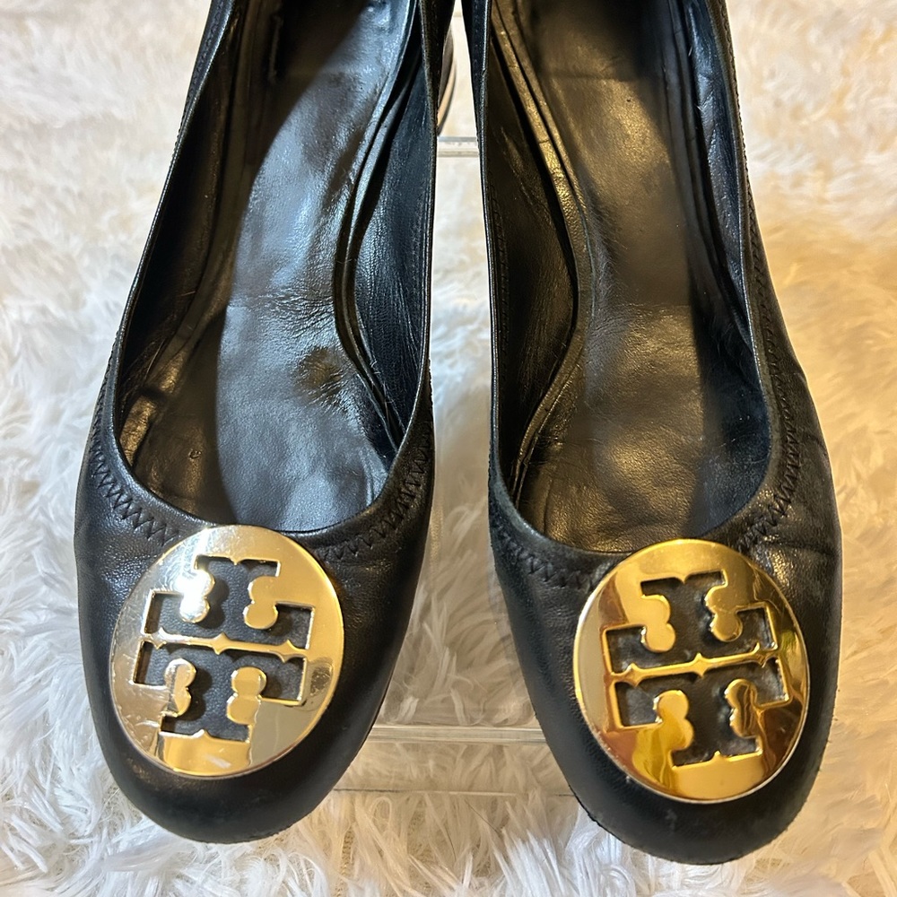 Tory Burch Black Leather Shoes